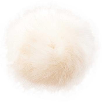 Kunstfellbommel 10cm Fb. Weiß