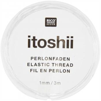 Rico Design itoshii Perlonfaden elastisch transparent 1mm 3m