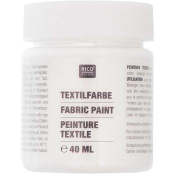 Textilfarbe weiß 40ml zum Malen