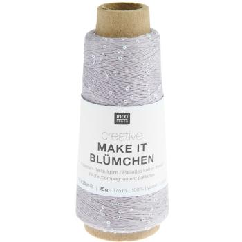 Creative Make It Blümchen Pailleten-Beilaufgarn Fb. 10 Flieder