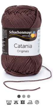 Baumwollgarn Catania Fb. 415 Zartbitter-Schokolade von Schachenmayr