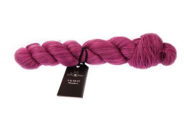 6 KARAT Shadow 2408_ Bordeaux schattiert 80% Schurwolle (Merino fine, superwash), 20% Seide