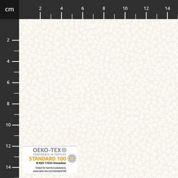 Patchworkbaumwolle Neutral Notes 4517-028 Blümchen creme von Stoffabrics