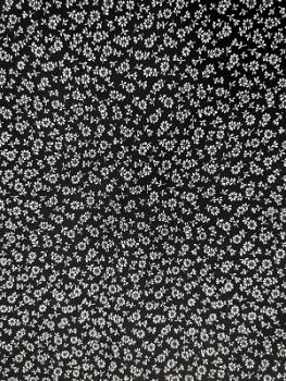 Patchworkbaumwolle Blümchen schwarz/weiß Sevenberry Print
