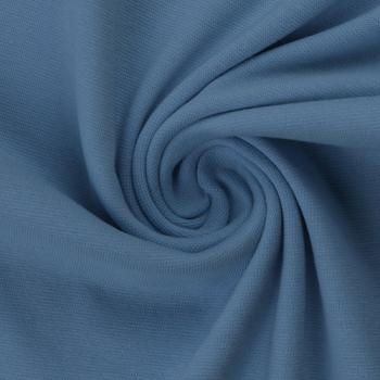 Sweatstoff Baumwolle-elastan Eike Fb. Rauchblau 082321-259 von Swafing