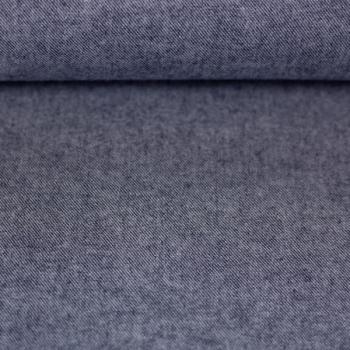 Baumwoll Flanell Stoff Hudson Fb. Jeansblau von Swafing