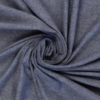 Baumwoll Flanell Stoff Hudson Fb. Jeansblau von Swafing