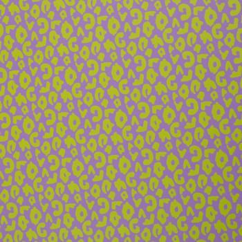 Kunstleder Happy Collection Cherry Picking Leo lila-neongrünKunstleder Happy Collection Cherry Picking Leo lila-neongrün