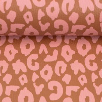 Kunstleder Happy Collection Cherry Picking Leo braun-rosa