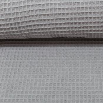 Waffelpique Baumwolle FB. Hellgrau