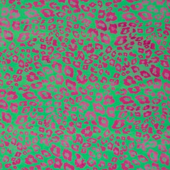 Jersey Baumwolle Madrid Leo Print grün-pink by Swafing