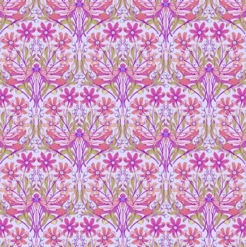 Patchworkbaumwolle Dragon your Feet by Tula Pink Moon Garden 199.Dusk