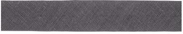VENO Baumwoll-Schrägband 40/20 mm Meterware Anthrazit