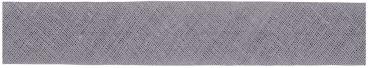 VENO Baumwoll-Schrägband 40/20 mm Meterware Grau