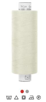 Nähgarn Allesnäher Troja 500 m 100% Polyester Fb. 1000 ecru weiß