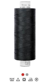 Nähgarn Polyester Fb. 4000 Schwarz 500 m Troja