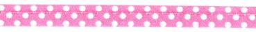 Paspelband gepunktet pink 198504-786 Veno