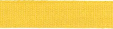 Gurtband Baumwolle 3 cm gelb