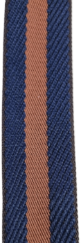 Taschengurtband braun-blau Streifen 4 cm breit
