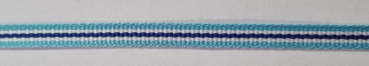 Ripsband 6mm gestreift hellblau