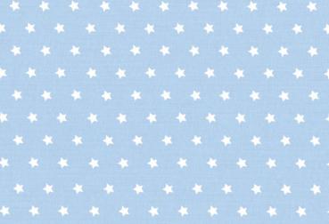 Baumwollstoff Sterne hellblau-weiß 010506231 Westfalenstoffe