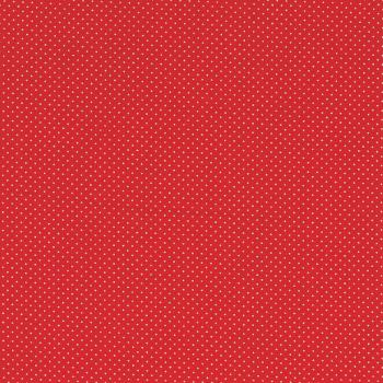 Baumwollstoff Druckstoff Capri rot-weiß Punkte von Westfalenstoffe
