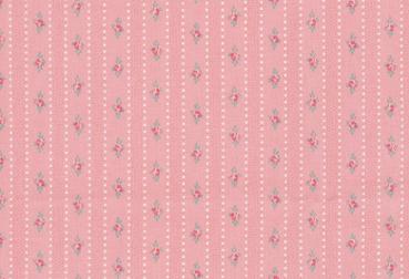 Druckstoff Baumwolle Prinzessin-Serie rosa,grün,pink gestreift