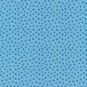 Baumwollstoff Junge Linie Punkte groß bleu-blau Westfalenstoffe