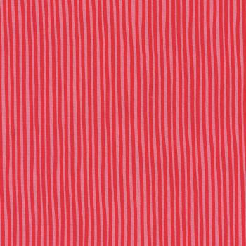 Baumwollstoff Streifen rosa-rot Bio kbA 010518063 Westfalenstoffe