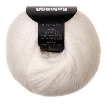 Balance Merino-Tencel Fb. uni Weiß von Atelier Zitron