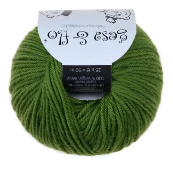 Gesa & Flo Merino babyspeichelecht Fb.35 Grün