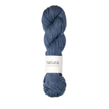 Natura Schurwolle-Merino-Bw-Leinen-Garn Fb. 2413 Jeansblau von Atelier Zitron