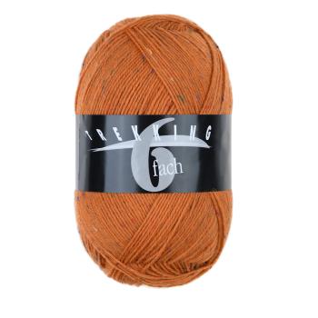 Trekking 6-Fach Sockenwolle Tweed Fb. 1803 Terracotta-Orange von Atelier Zitron-