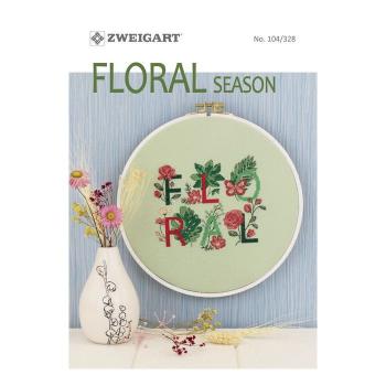 Zweigart Stickanleitung Floral Season Nr 104/328