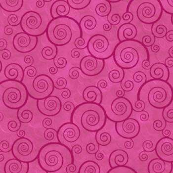 Quilting Treasure Harmony - Curly Scroll - bubble gum: Pink 24778P