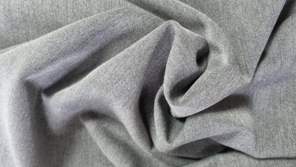 Bi-Stretch Gabardine Alois Mittelgrau melange