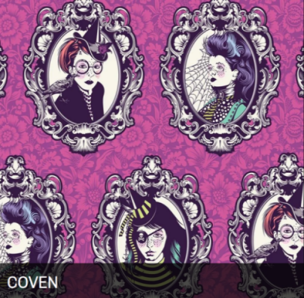 Patchworkbaumwolle Nightshade Deja Vue Fb. 205 Coven by Tula Pink for Free Spirit