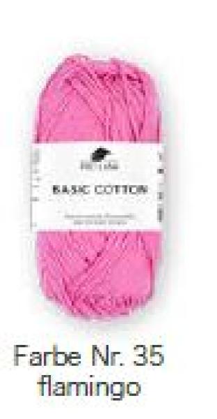 Baumwollgarn Basic Cotton Fb. 35 Flamingo von Pro Lana