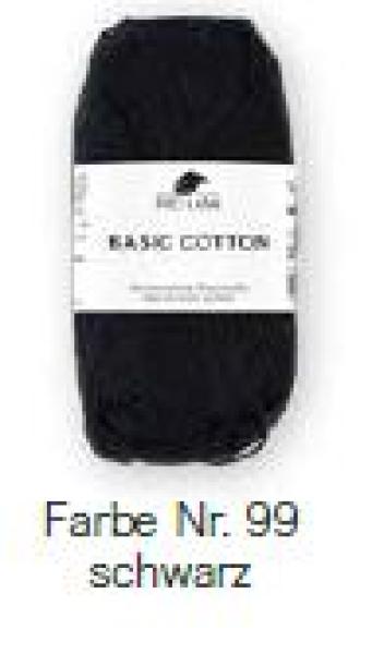 Baumwollgarn Basic Cotton Fb. 99 Schwarz von Pro Lana