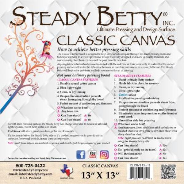 Steady Betty Classic Canvas Bügelmatte13x13 inch