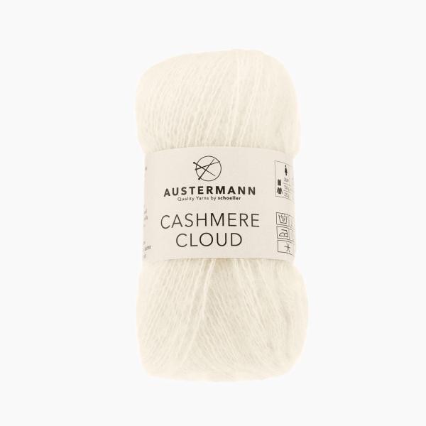 Austermann Cashmere Cloud 25 g - 180 m Fb. 1 Wollweiß