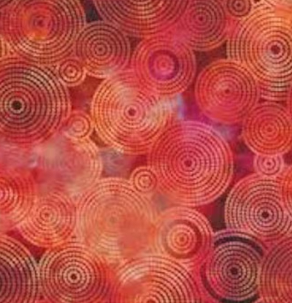 Patchworkbaumwolle Floragraphix V rot bei Jason Yenter