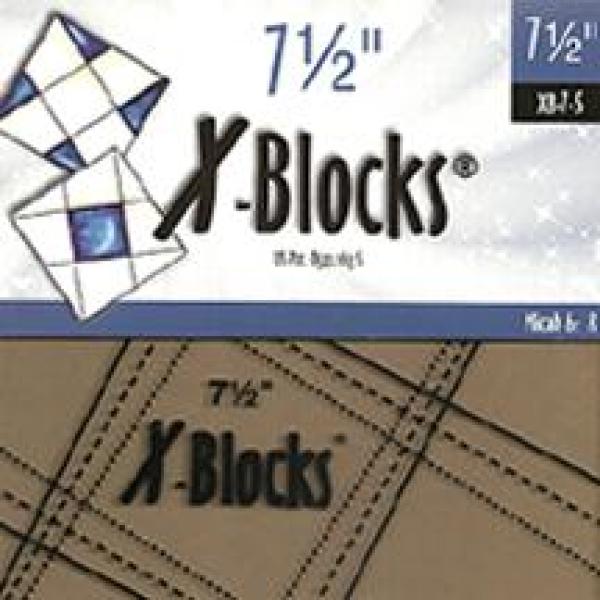 7.5 X-Blocks Template by Cactus Queen Quilt Co