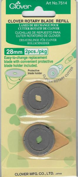 7514 Clover Ersatzklinge für Rollschneider 28 mm