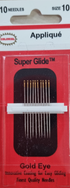 Nähnadeln Super Glide Applique Größe 10 von Colonial