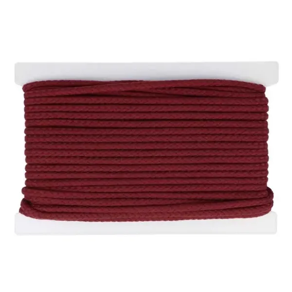 Kordel geflochten 8 mm Fb. Bordeaux
