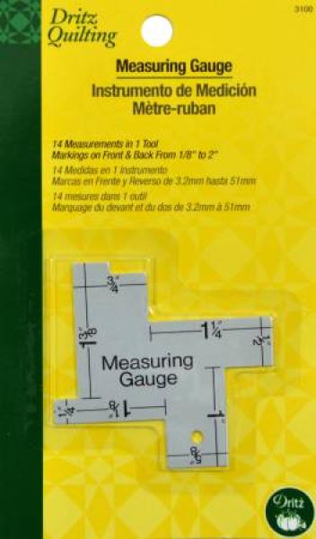 Measuring Gauge / Handmass in inch von Dritz Quilting