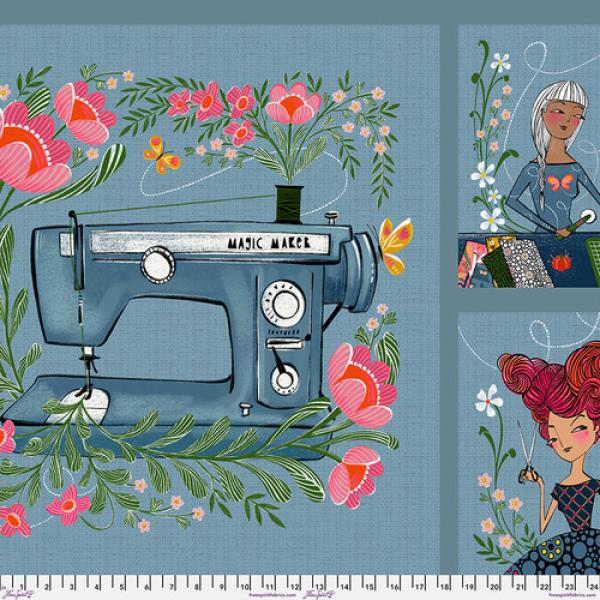 Patchworkbaumwolle All in the Making - Panel by Magic Makers PWCD118 by Cori Dantini for Free Spirit