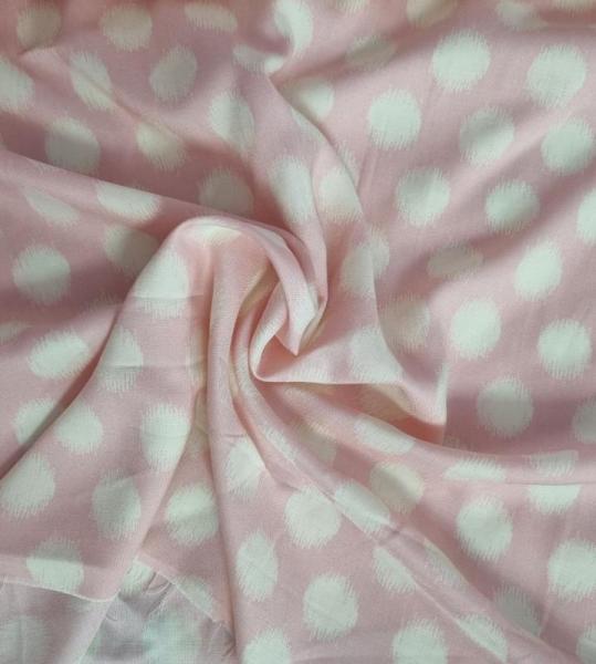 Viskose Rayon Momentum-Threaded Rosa mit Punkten Anna Maria