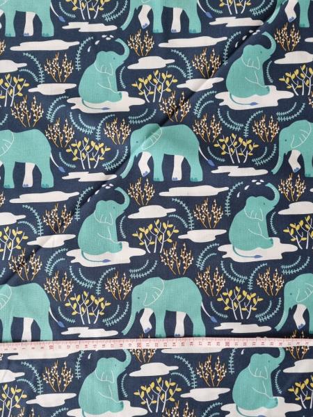 Patchwork-BW Wildlife Treasures by The Tiny Garden Nerida Hansen Fabrics
